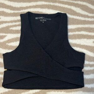 Beyond Yoga Charcoal Sports Bra